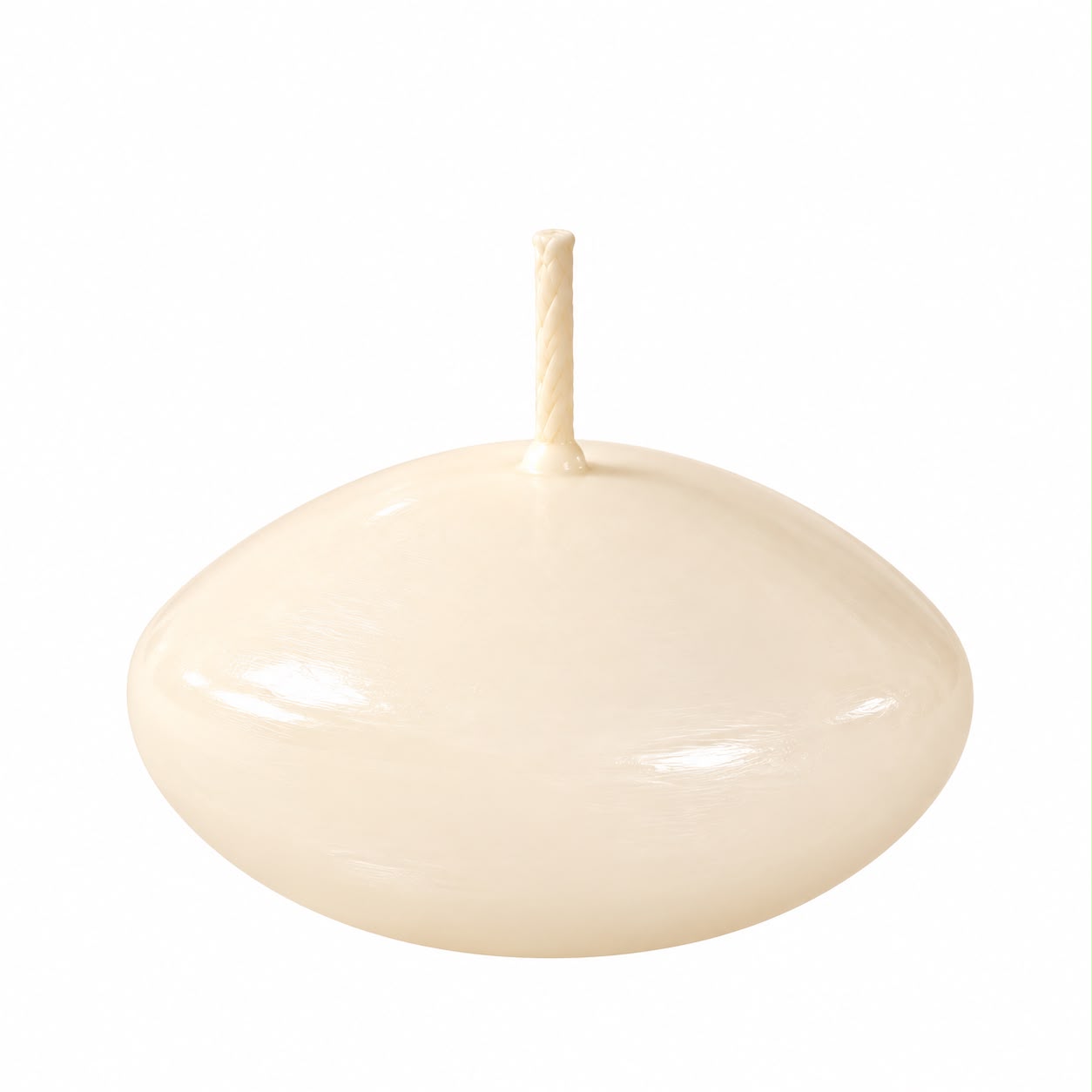 CANDELA GALLEGGIANTE PANNA OVALE BUSTA 20PZ