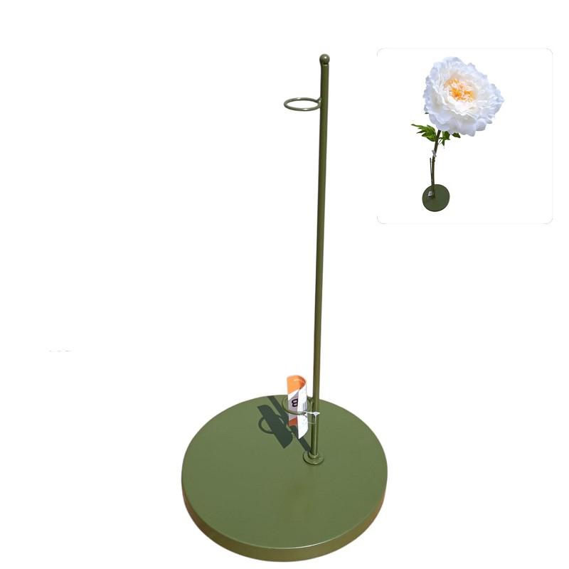 Z BASE METALLO VERDE CON SUPPORTO 50H CM