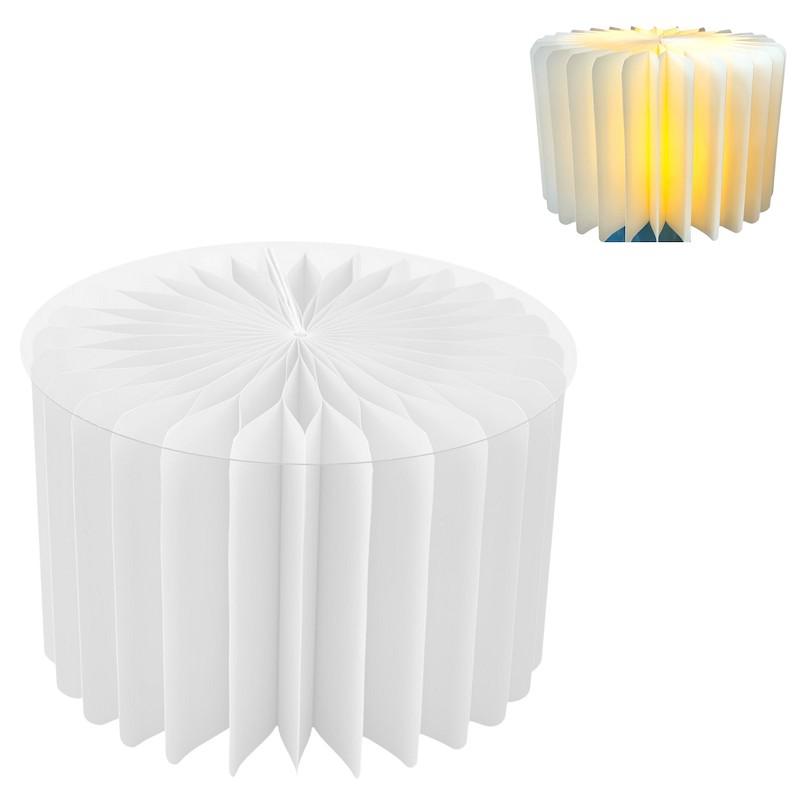 COLONNA CARTA CON LED E RIPIANO IN PVC 30X20H CM