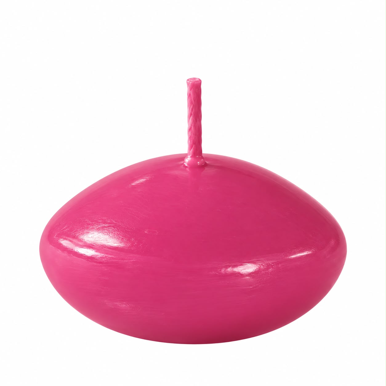 CANDELA GALLEGGIANTE FUXIA OVALE BUSTA 20PZ