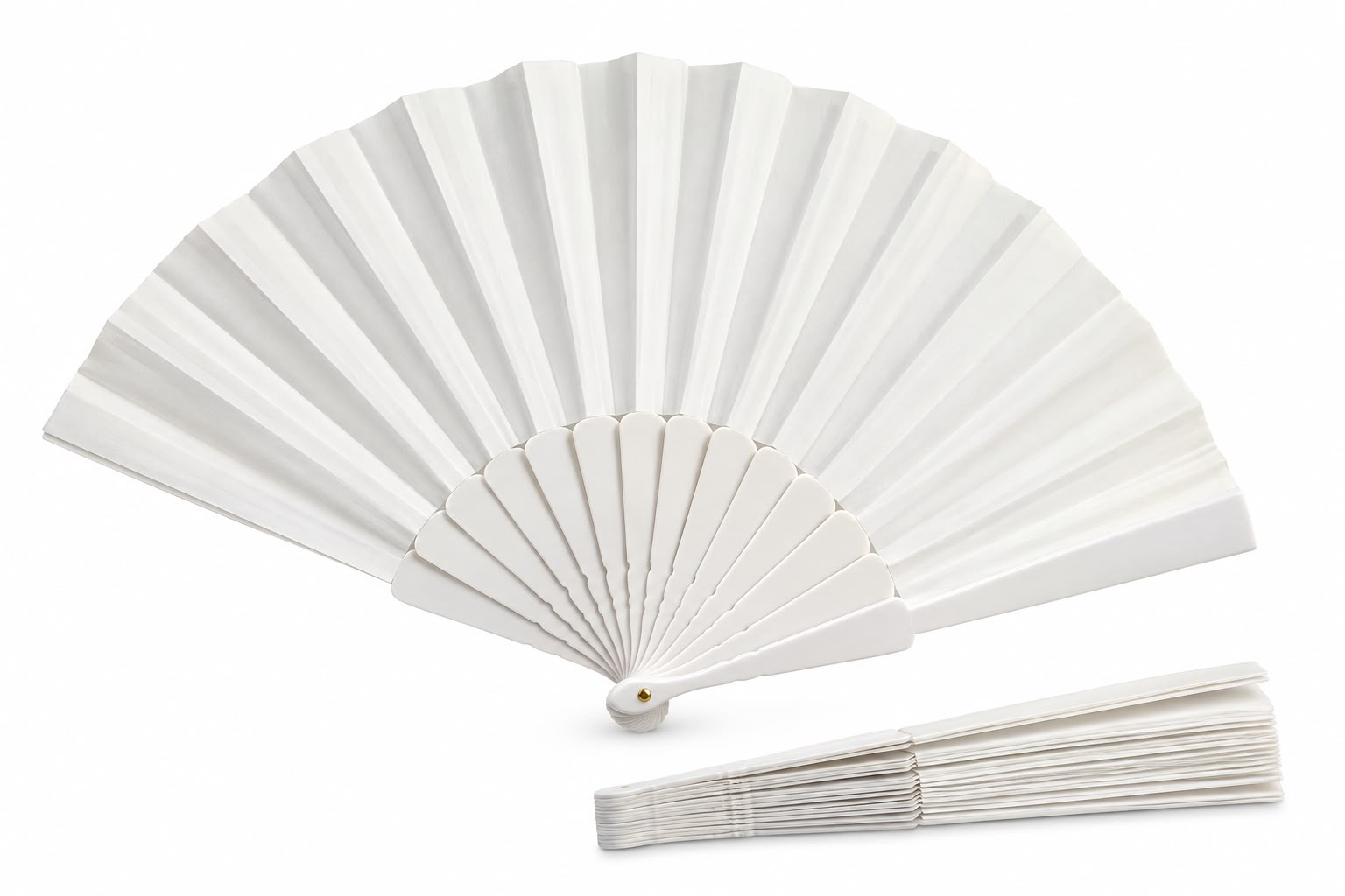 VENTAGLIO CARTA BIANCO CONF 25PZ 23H CM