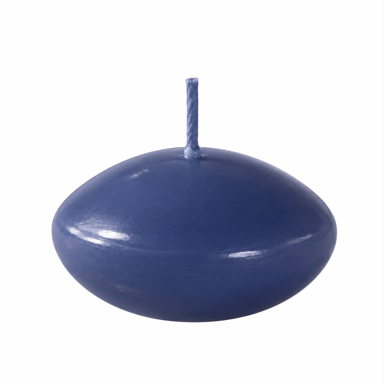 CANDELA GALLEGGIANTE BLU DARK OVALE BUSTA 20PZ