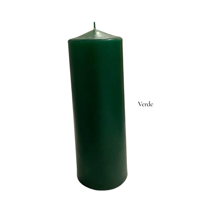 CANDELOTTO VERDE H.20 CM D.7CM X 6Pz .