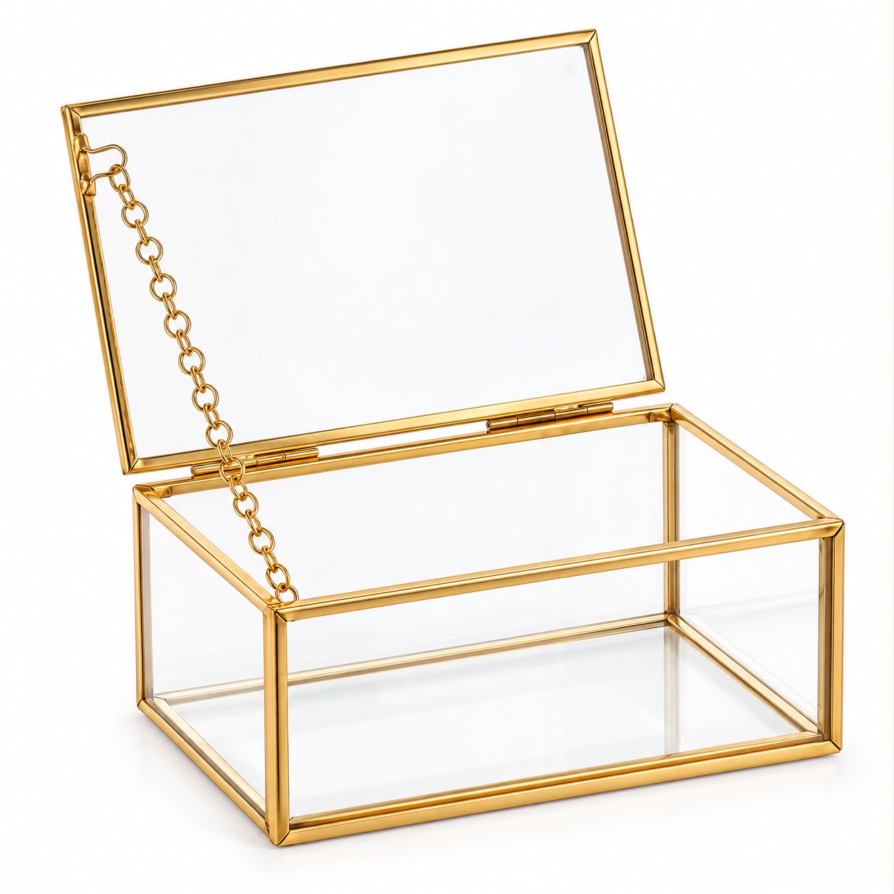 COVER BOX METALLO ORO E BOX 9,2X6,7X4,2H CM