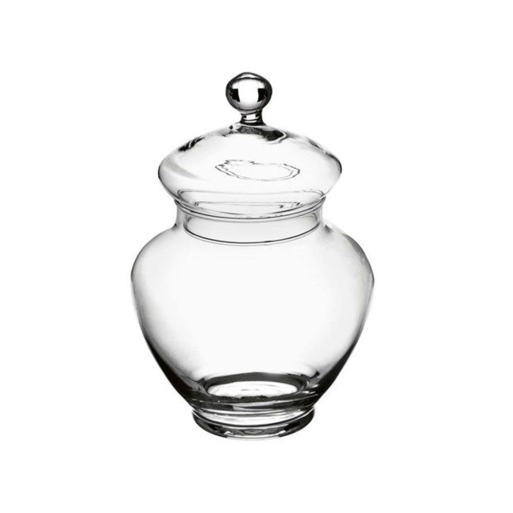 Contenitore Potiche in vetro portaconfetti con coperchio 30x21 cm
