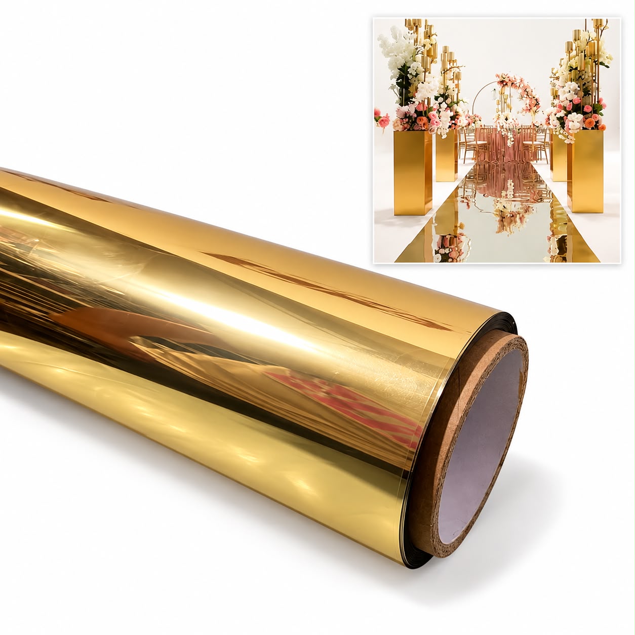 MOQUETTE METALIZZATA ORO LISCIA ADESIVA MT X 10 MT