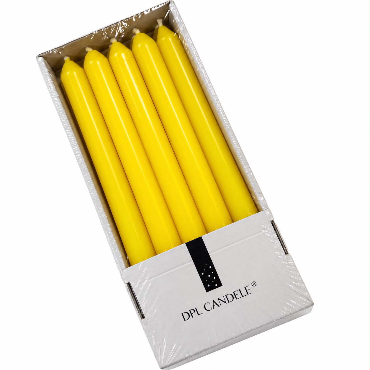 CANDELA CONICA 2,2X30H GIALLO CM CONF 10 PZ